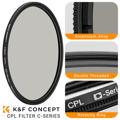 KandF Circular Polarising Filter CPL Features